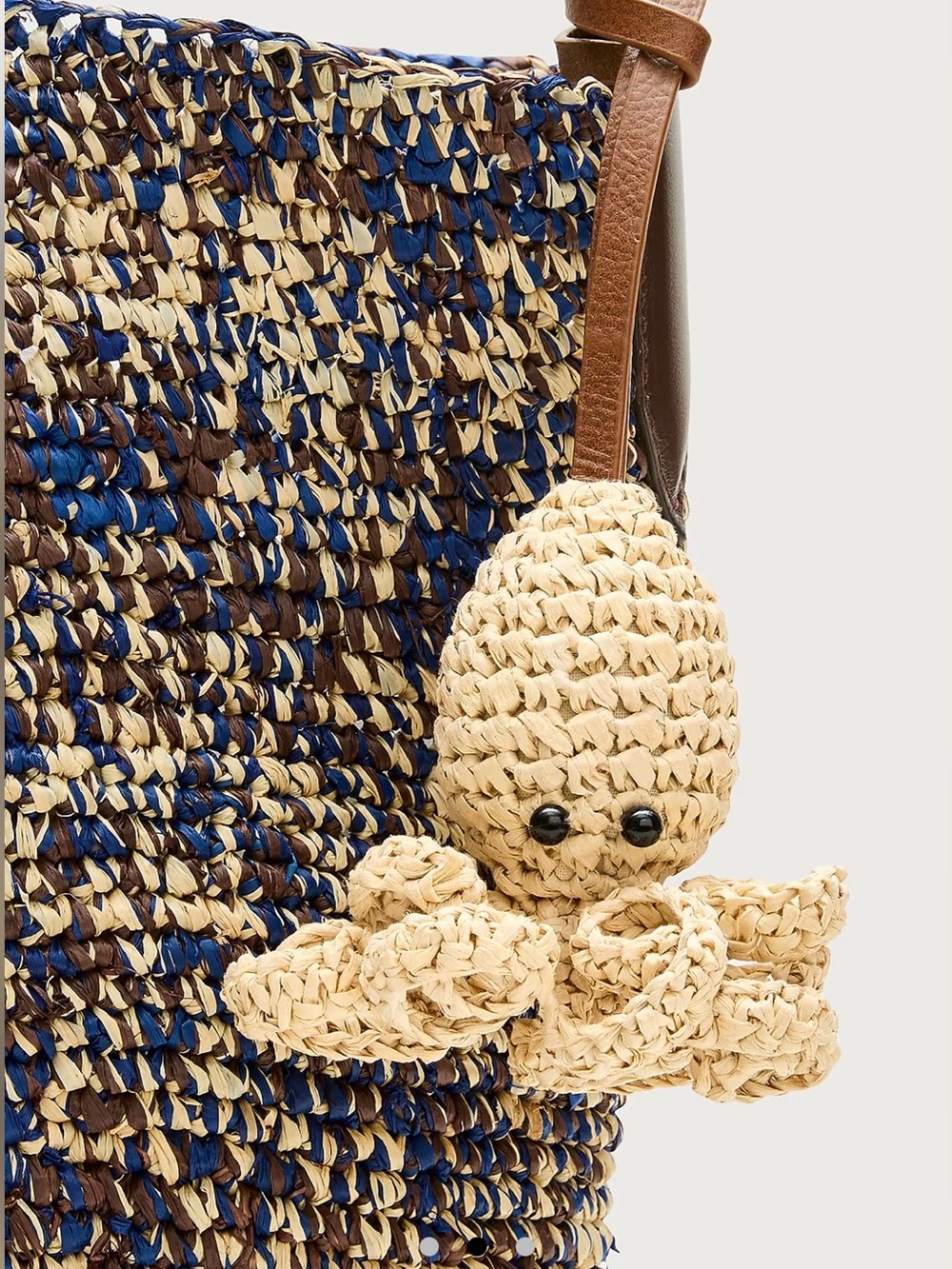 J. Crew Handwoven Raffia Octopus Bag Charm. Brand new! - Picture 2 of 4